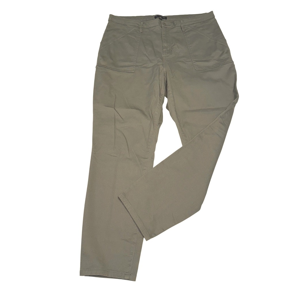Banana Republic Womens Olive Green Utility Straight Leg Carpenter Pants Size 16